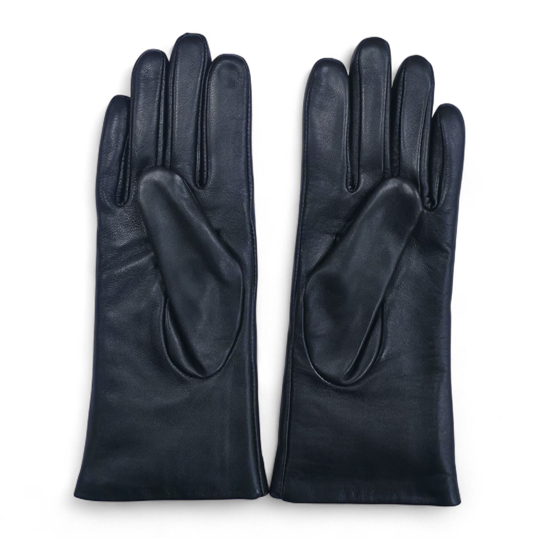 Women’s Leather Studded Wool Lining Fashion Gloves