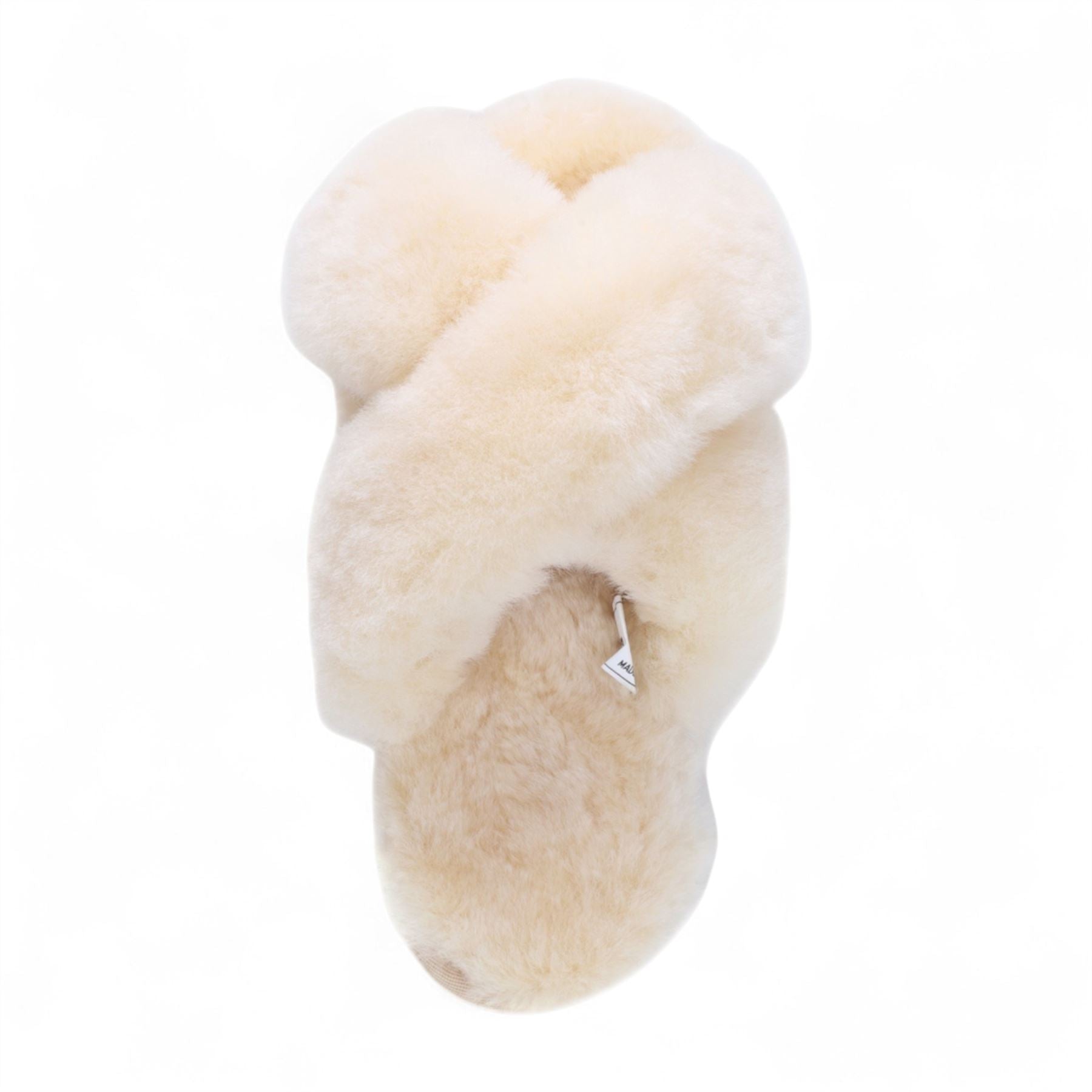 Snowbelle - Women's Genuine Sheepskin Crossover Slippers