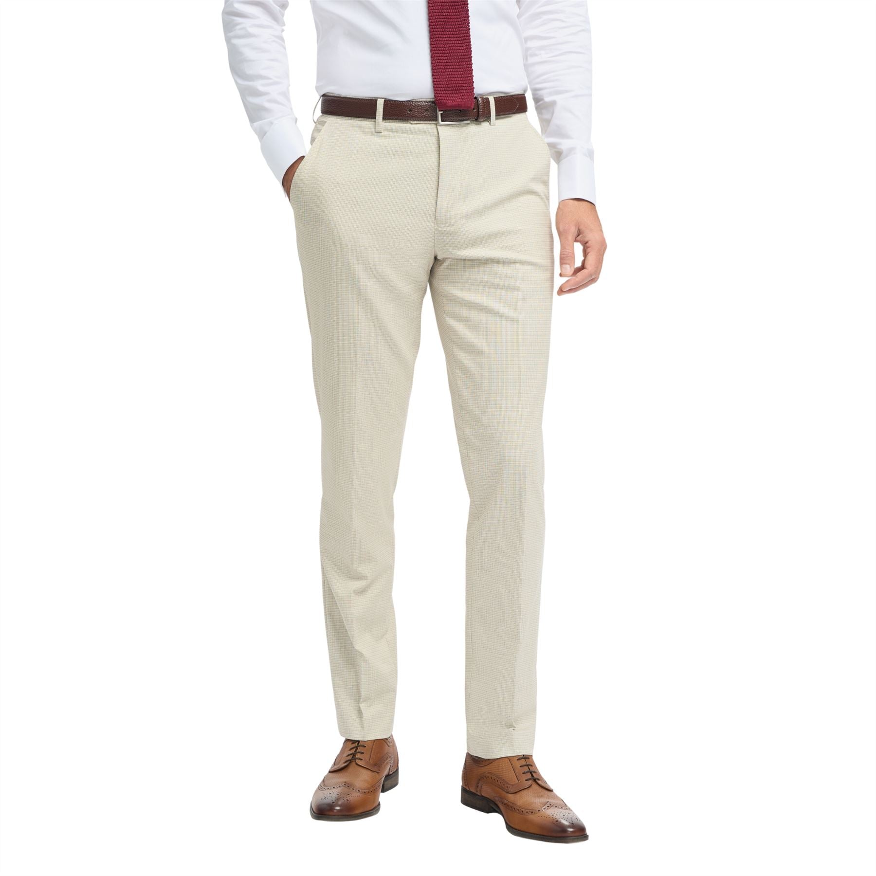 Hampton - Men's Beige Trousers
