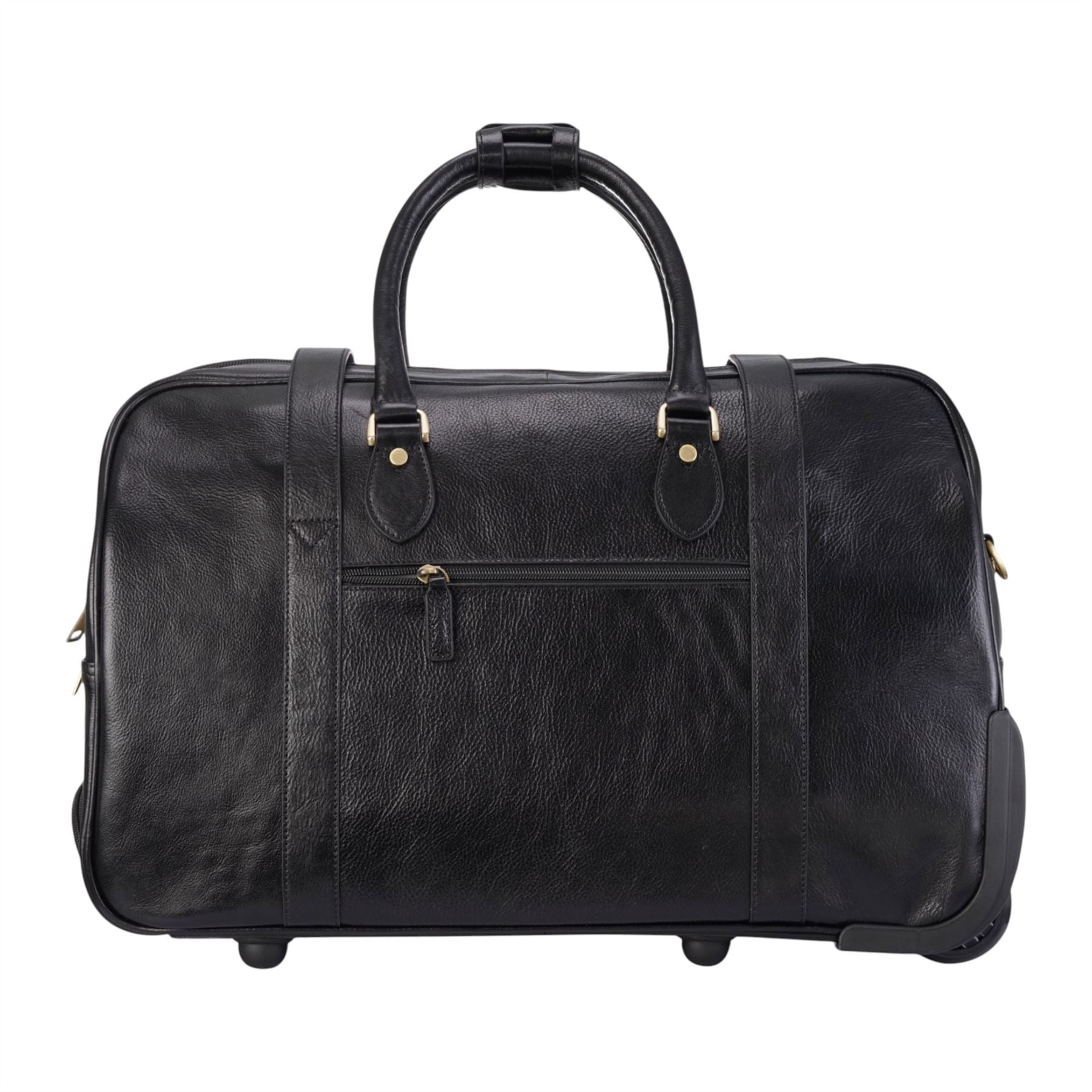 Holt - Genuine Leather Wheeled Duffle Bag