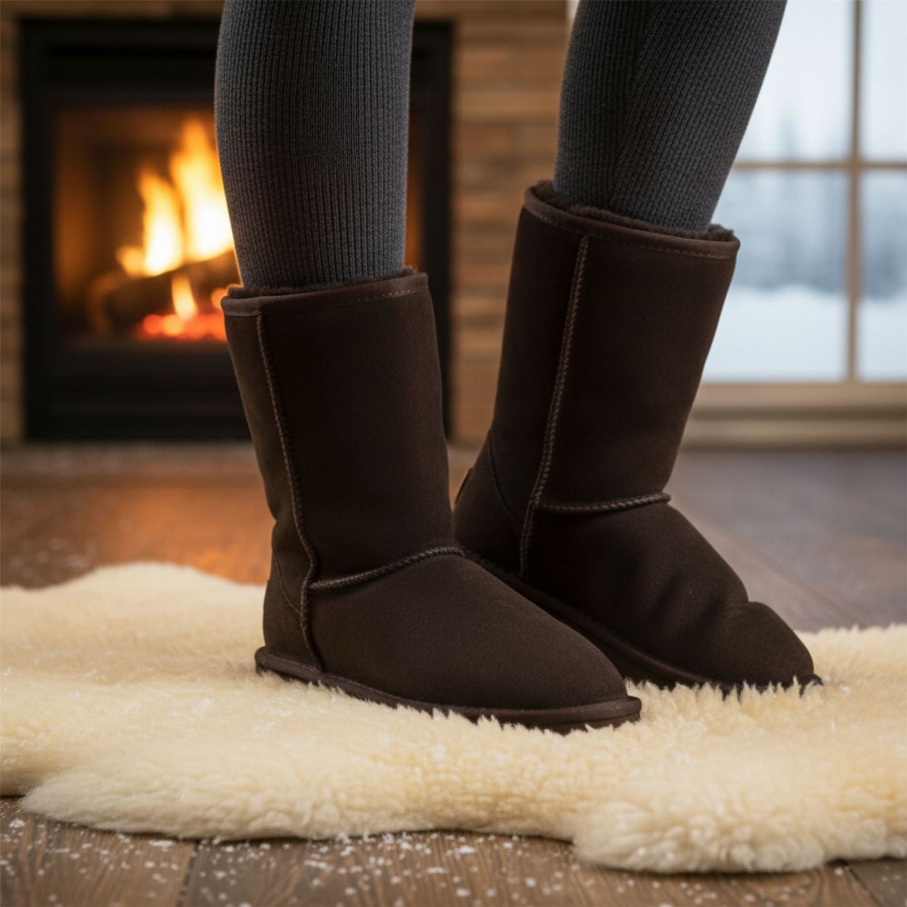 Dusk - Women's Sheepskin Suede Winter Boots