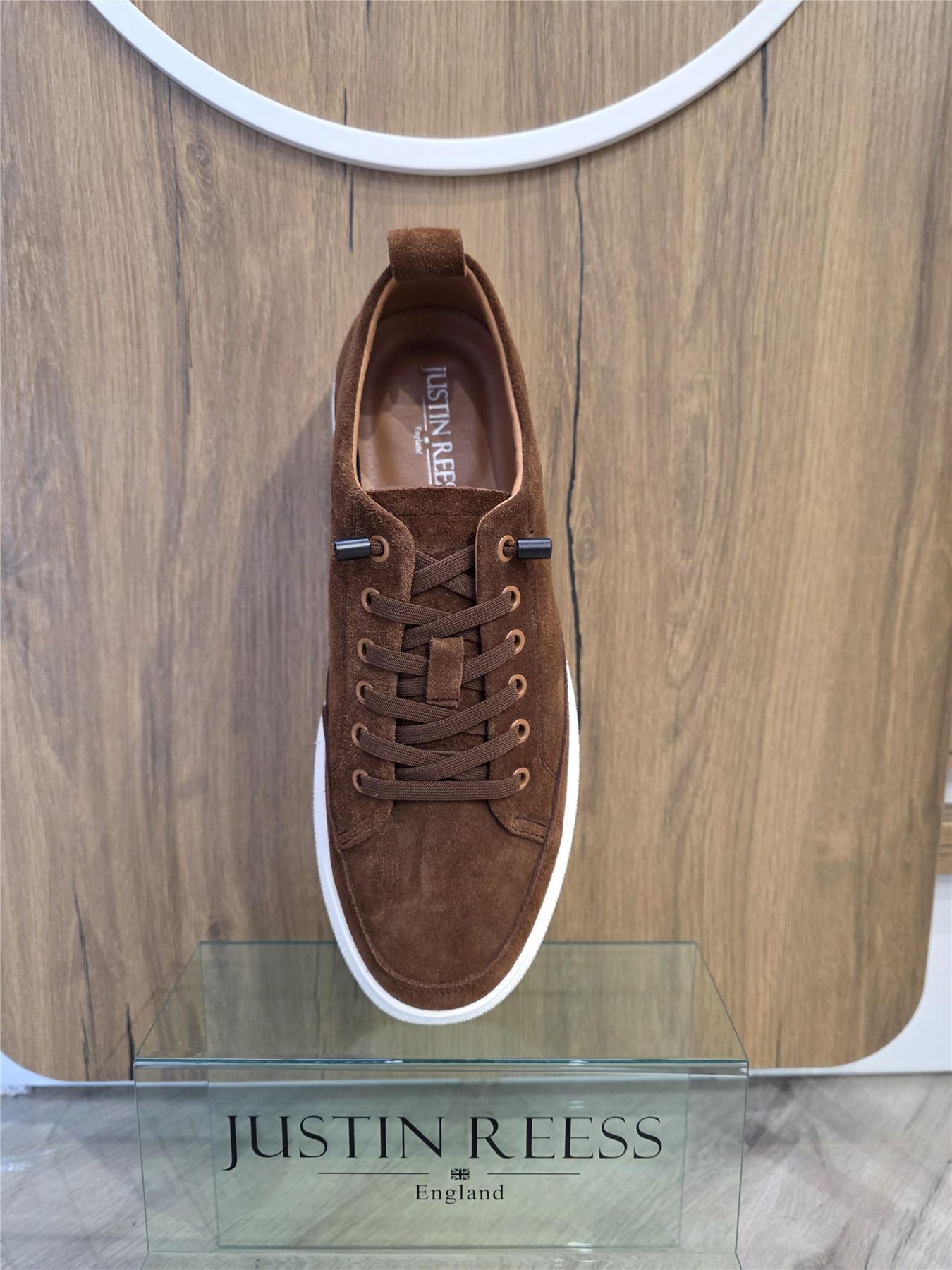 Josh - Men's Brown Suede Leather Trainers