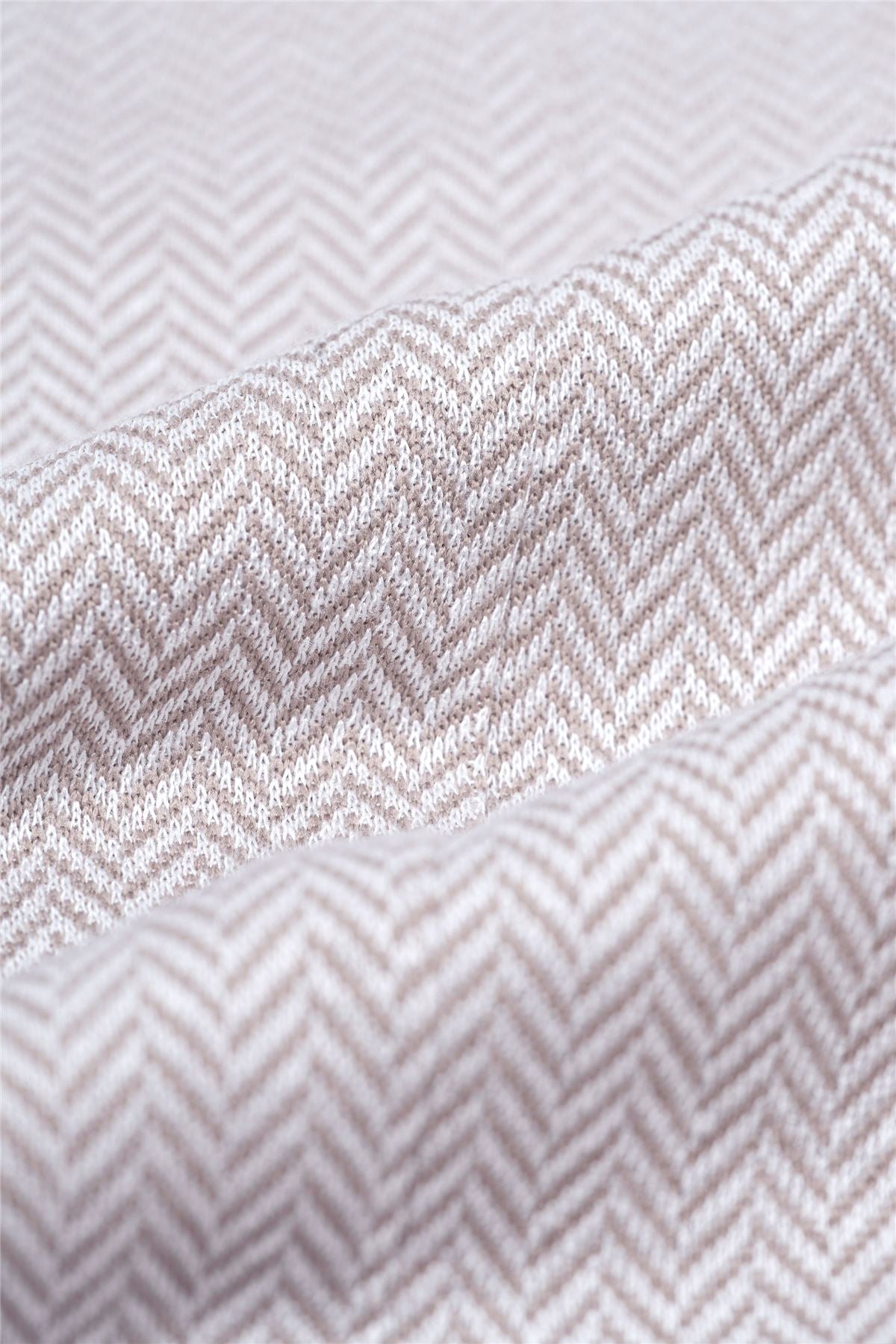 Vasco - Men's Beige Herringbone Blazer
