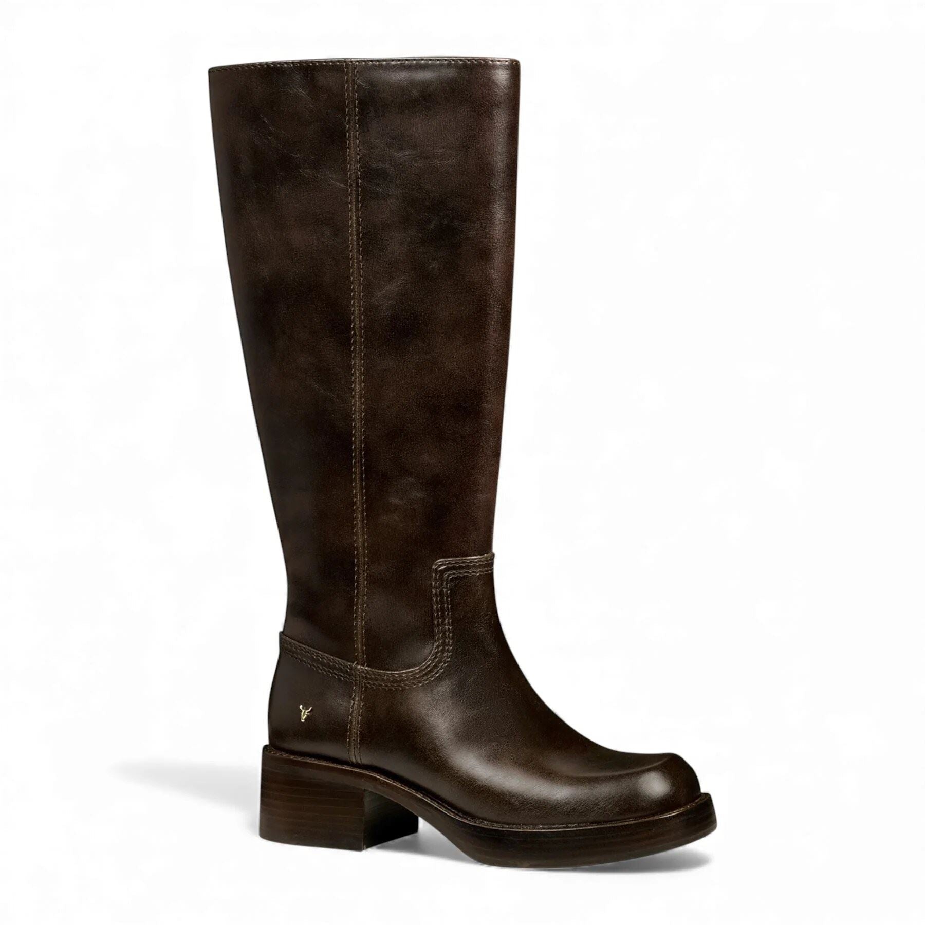 Technique - Women's Brown Faux Leather Knee-High Boots