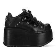 New Rock M-120N-C96 Black Leather Platform Ankle Boots