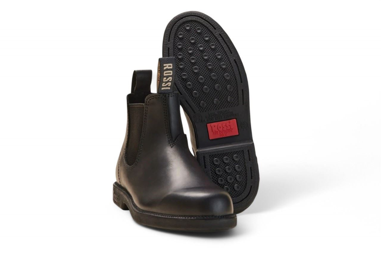 Booma 607 - Black Leather Chelsea Boots
