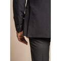 Mens Black Classic 2 Piece Tuxedo Peak Collar Suit - Knighthood Store