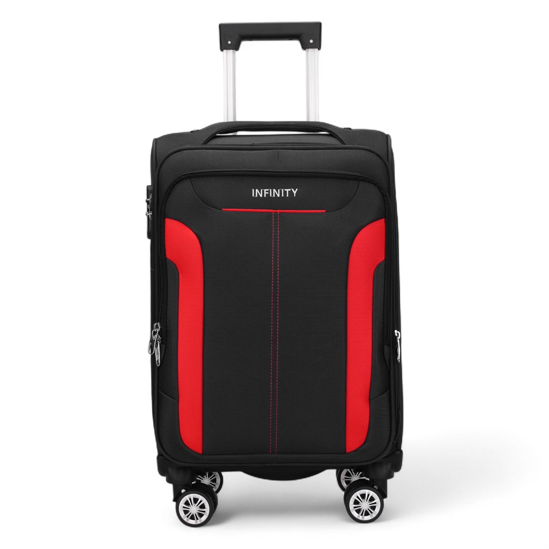 Lightweight Expandable Luggage Softshell 8 Weel Suitcase Set