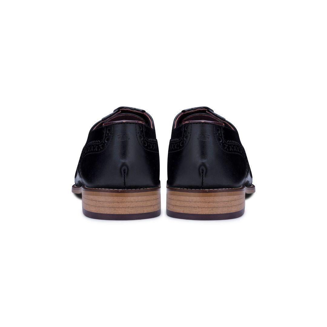 Mens Real Leather Vintage Shoes Brogues 1920s Suede Tweed Laced Shoes Smart Formal - Knighthood Store