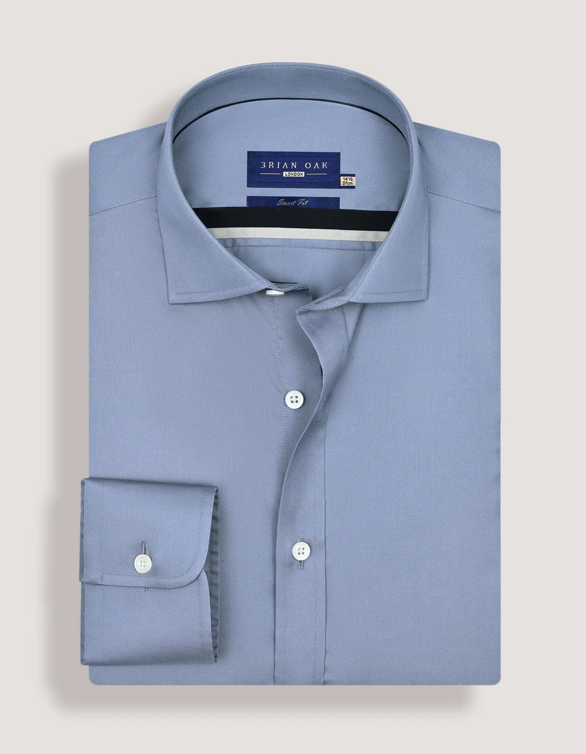 Men's Plain Smart Fit Formal Shirt - Grey