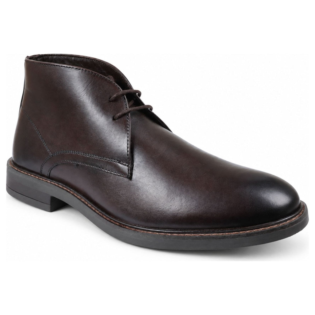 Oban - Men's Brown Leather Lace-Up Chukka Ankle Boots