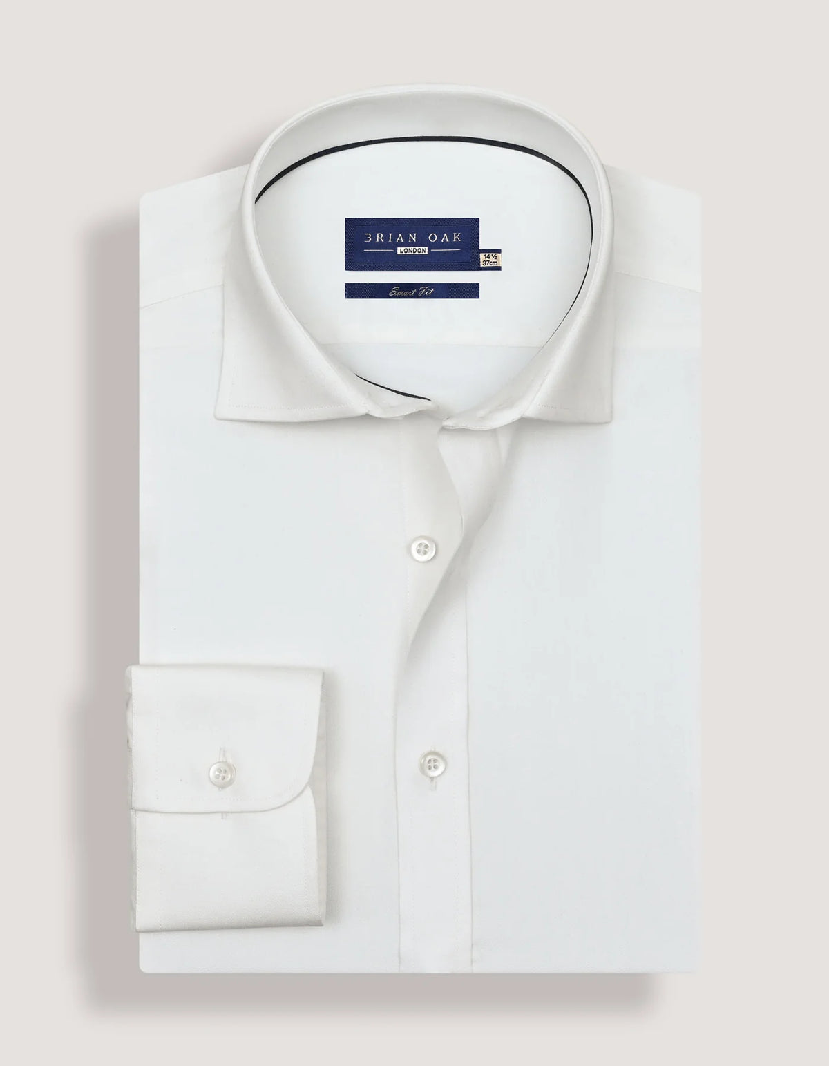 Men's Luxury Off White Twill Shirt