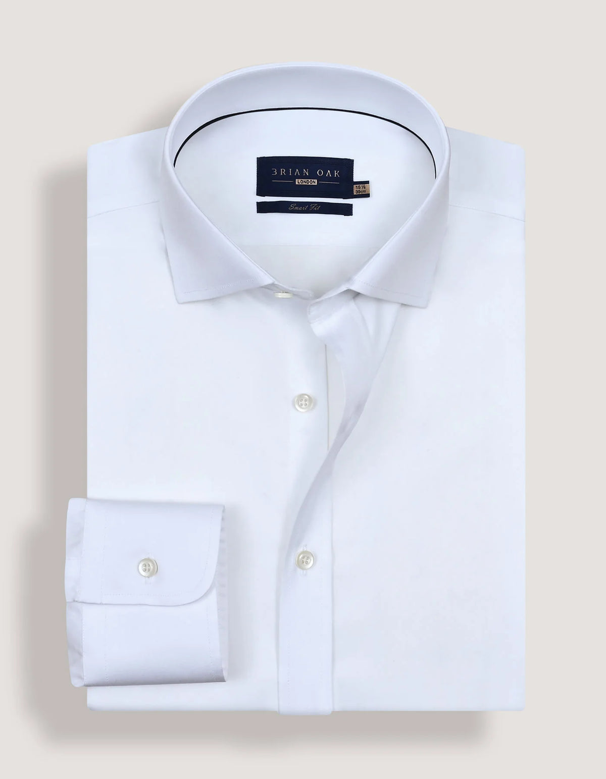 Men's Plain White Satin Dress Shirt