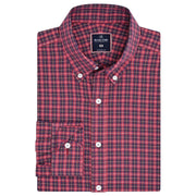 Men's Easy Care Casual Red Check Shirt