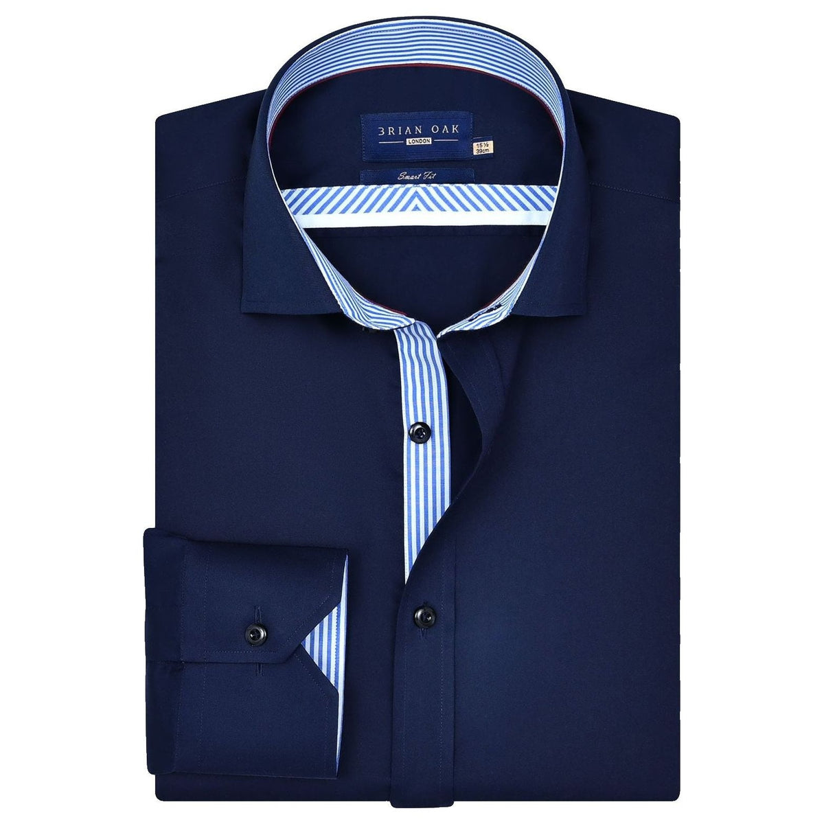 Men's Navy Designer Formal Shirt