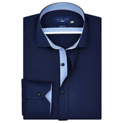 Men's Navy Designer Formal Shirt