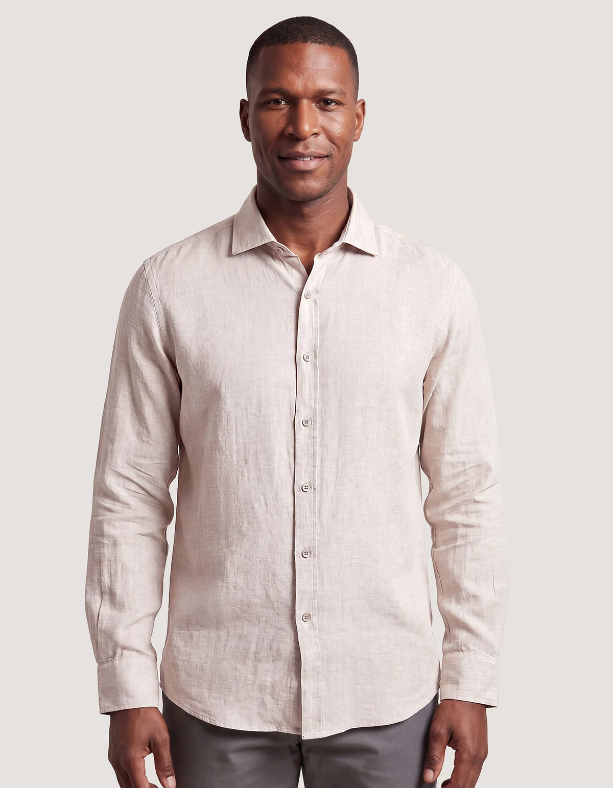 Men's Pure Linen Shirt – Fawn