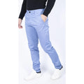 Mens Regular Chino Jeans Trousers Stretch Classic Smart Casual Tailored Fit - Knighthood Store