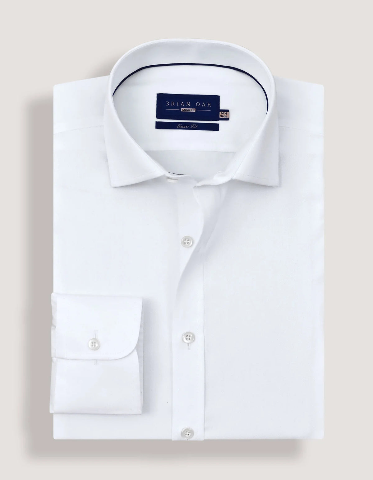 Men's Easy Care White Twill Shirt