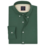 Men's Dark Green Long Sleeve Button Down Casual Shirt