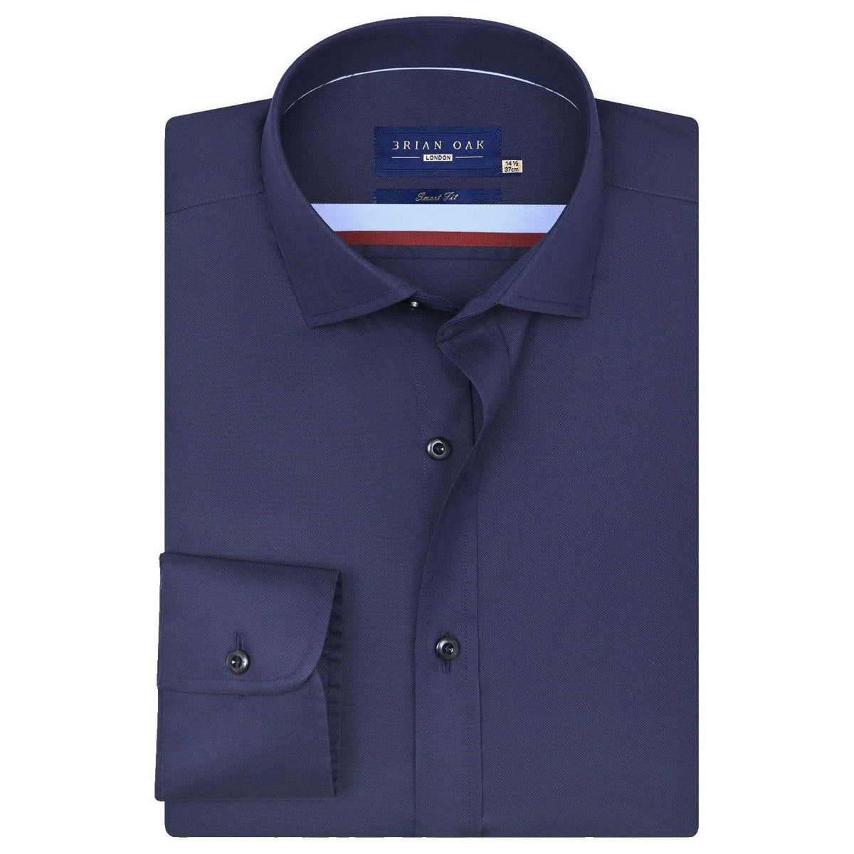 Men's Navy Twill Smart Fit Dress Shirt