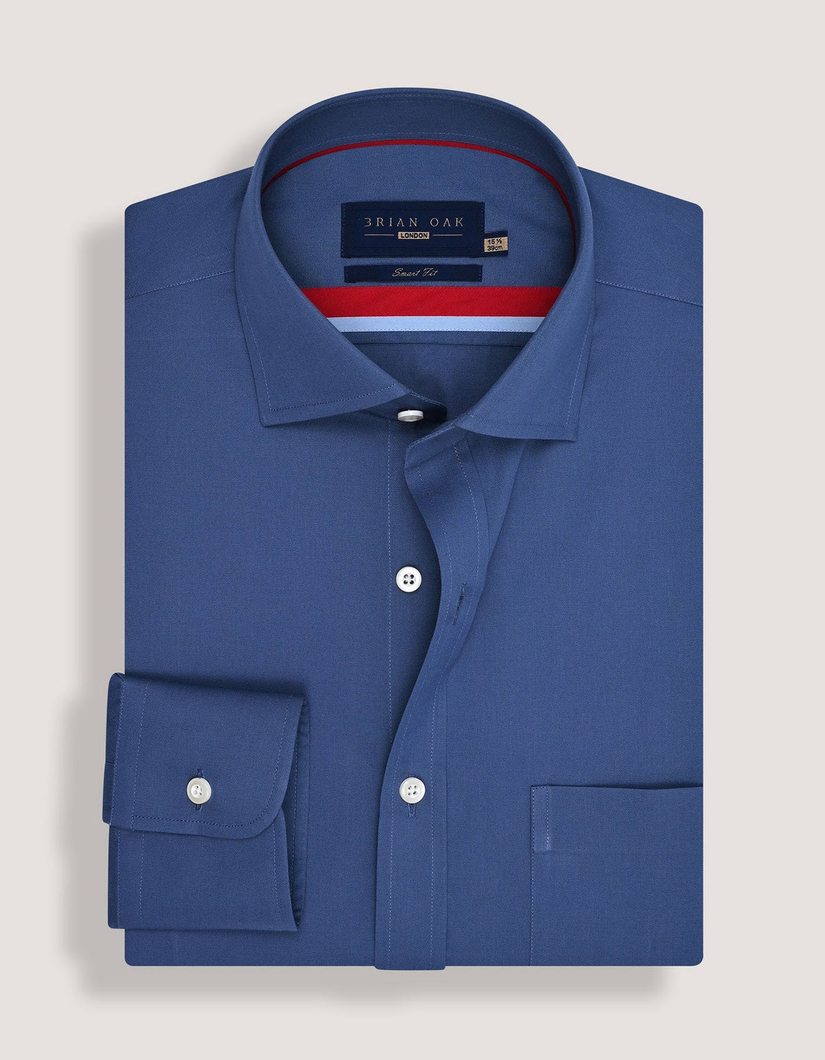 Men's Medium Blue Easy Iron Dress Shirt