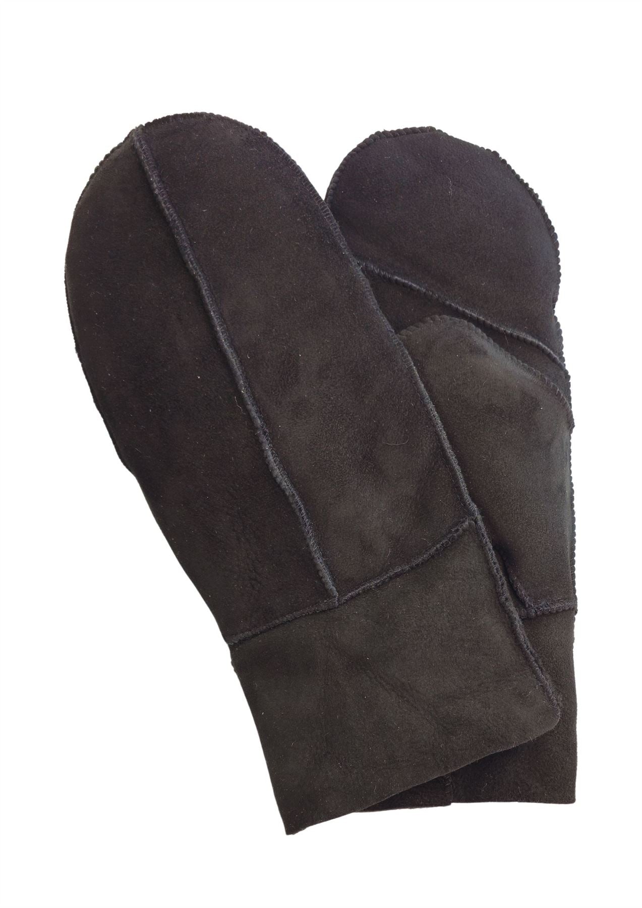 Women’s Premium Suede Leather Shearling Wool Lining Gloves