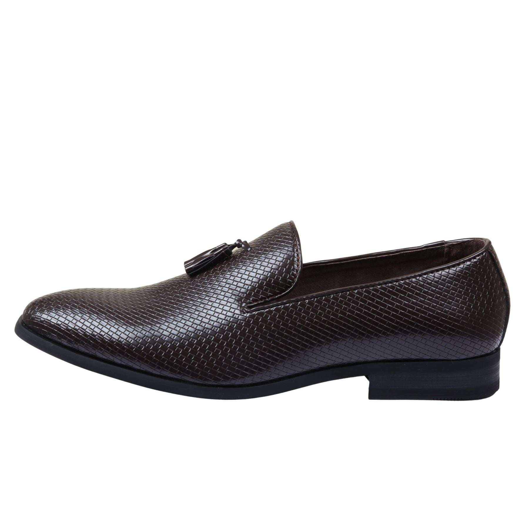 Men's Leather Lined Tassel Pattern Loafers