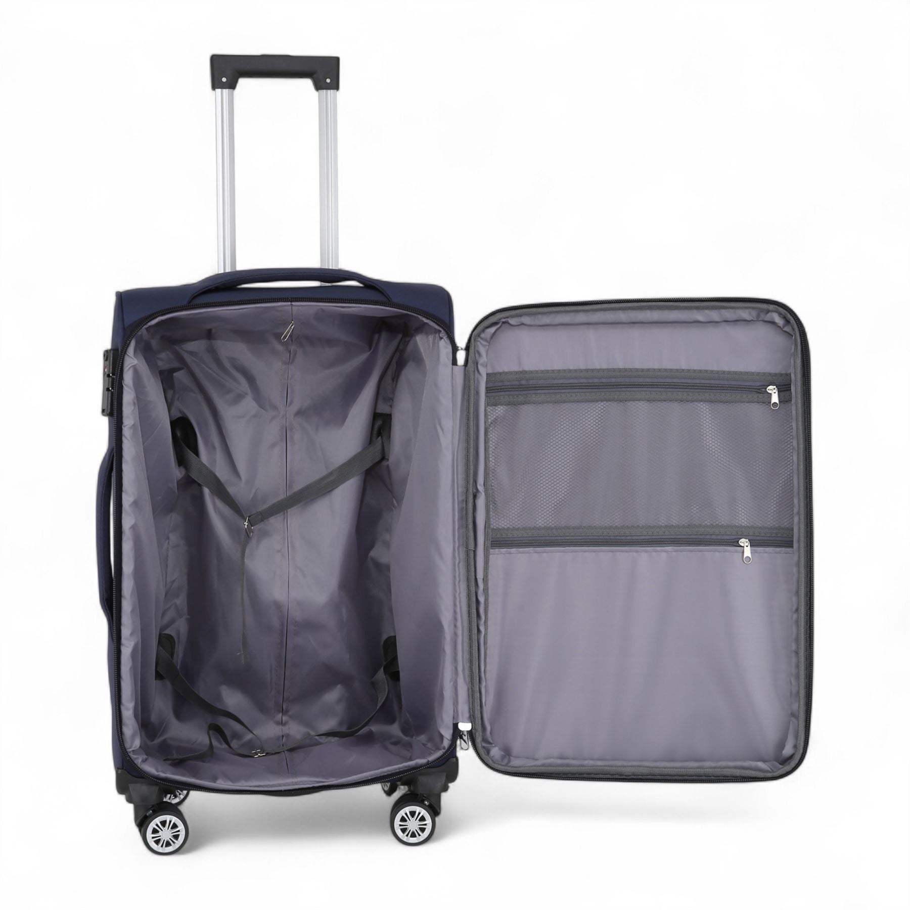 Lightweight Soft Shell Luggage Set Travel Suitcases
