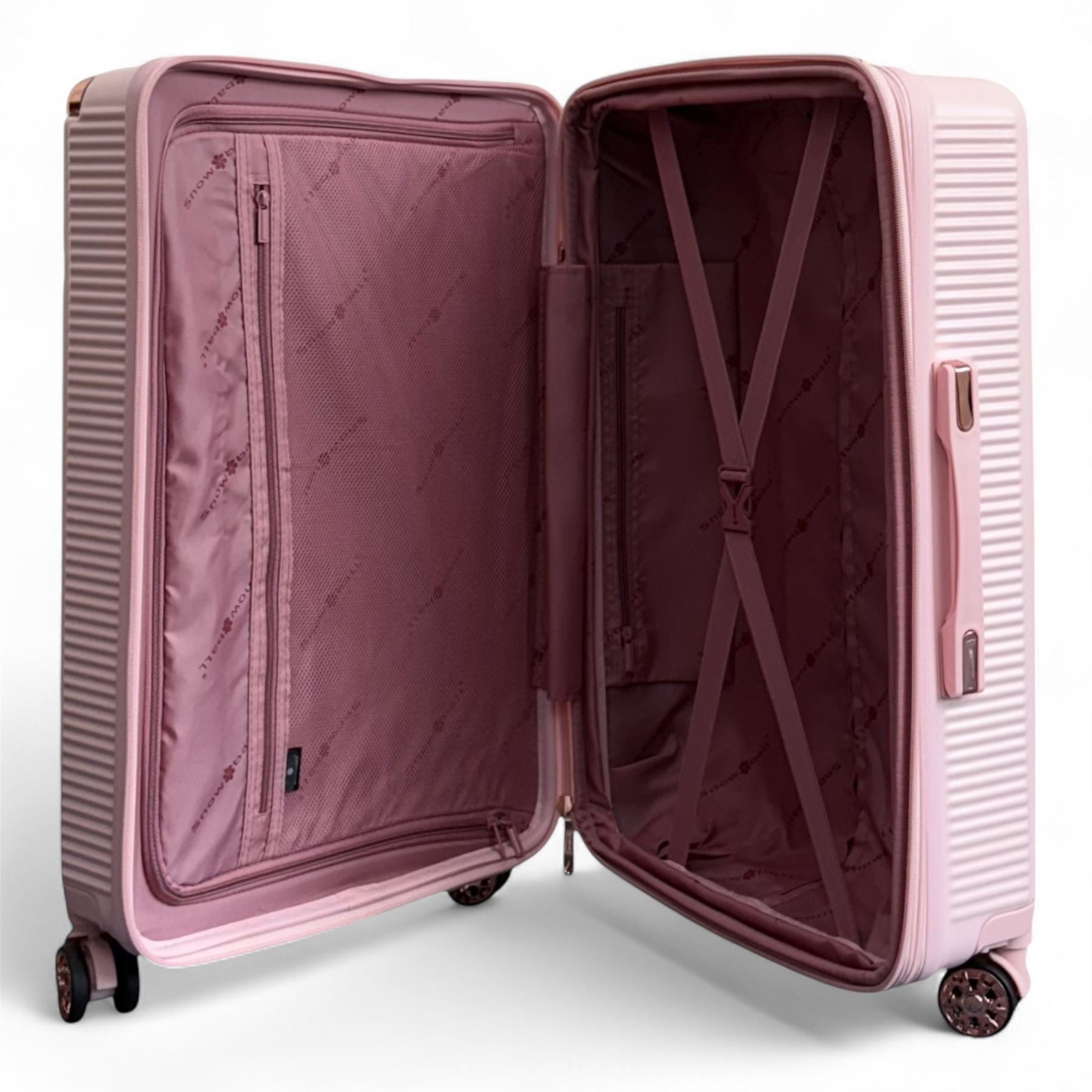 Hard Shell Luggage 8 Spinner Wheels Travel Suitcase