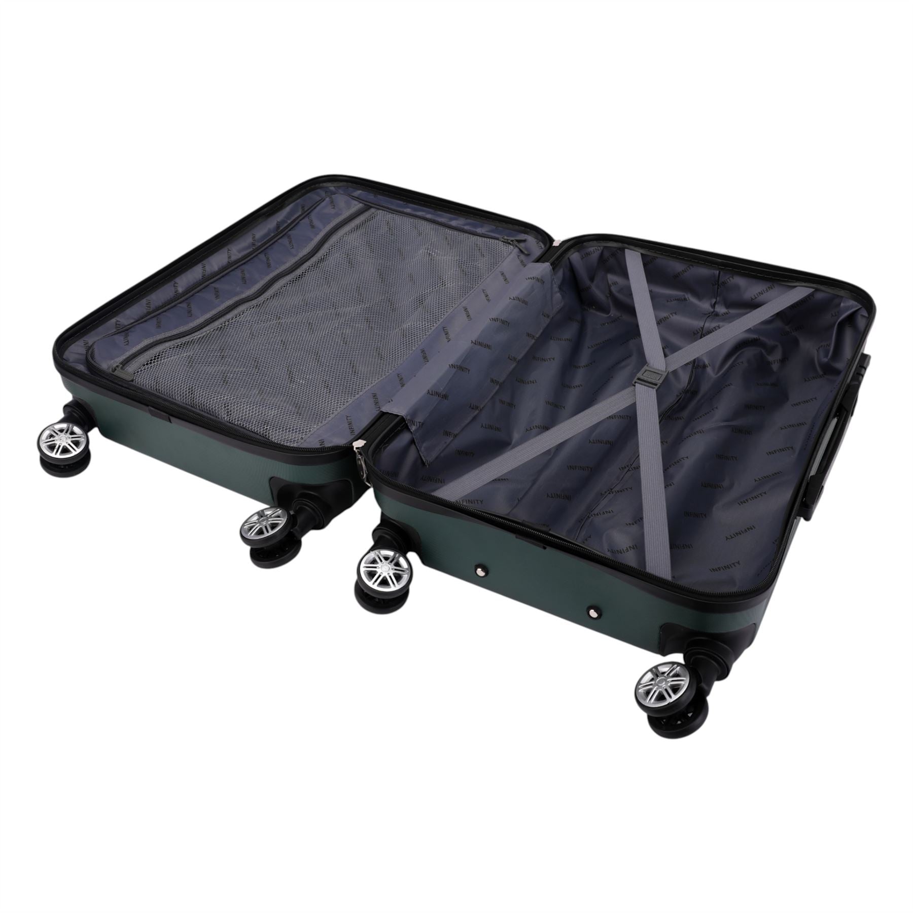 Hard Shell Classic 4-Wheel Luggage Suitcase Set