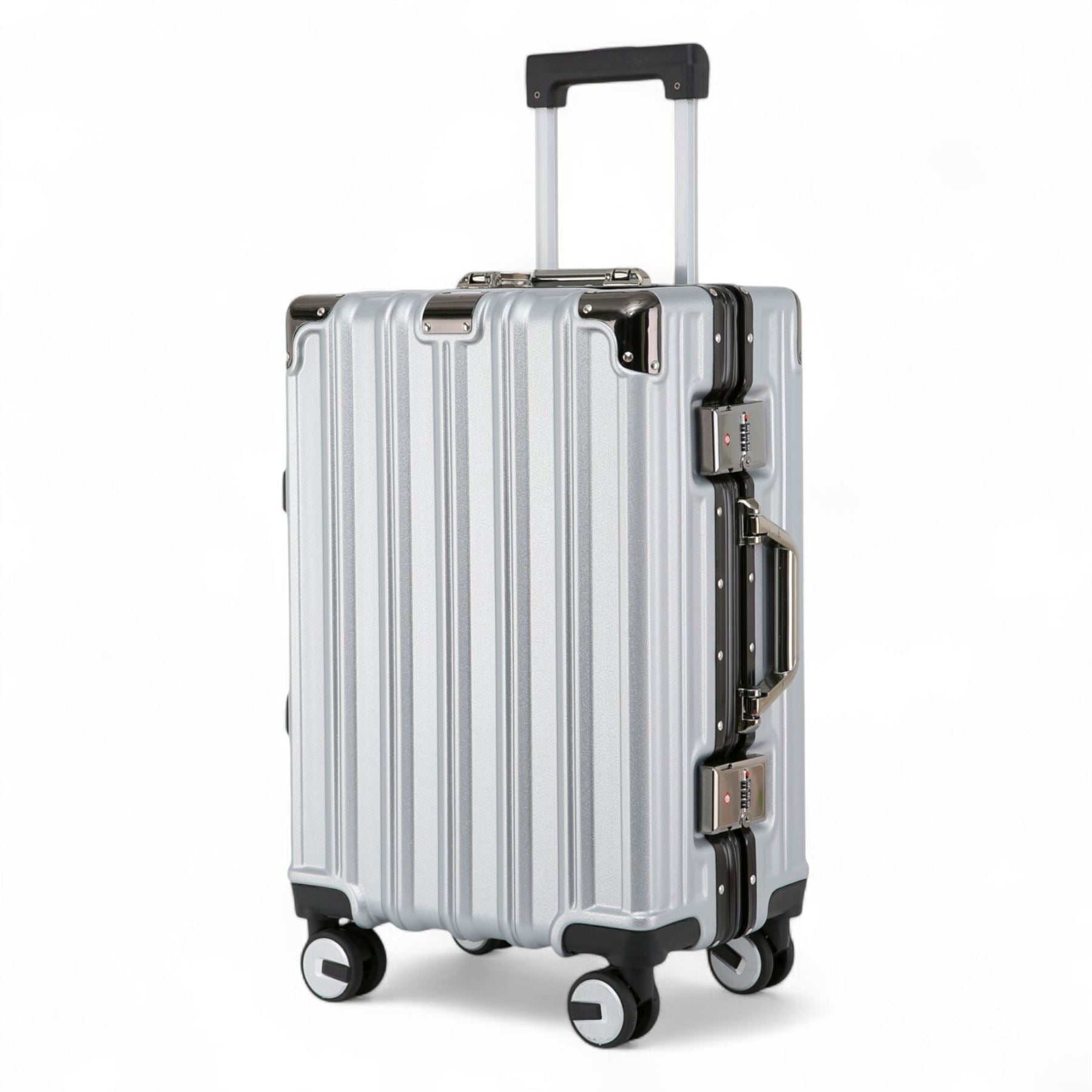 Robust Hard Shell Luggage 8 Wheel Suitcase Set