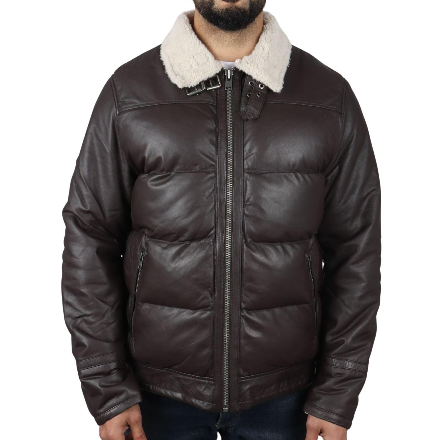 Men's Puffer Quilted Aviator Bomber Flying Fleece Lining Jacket - Knighthood Store