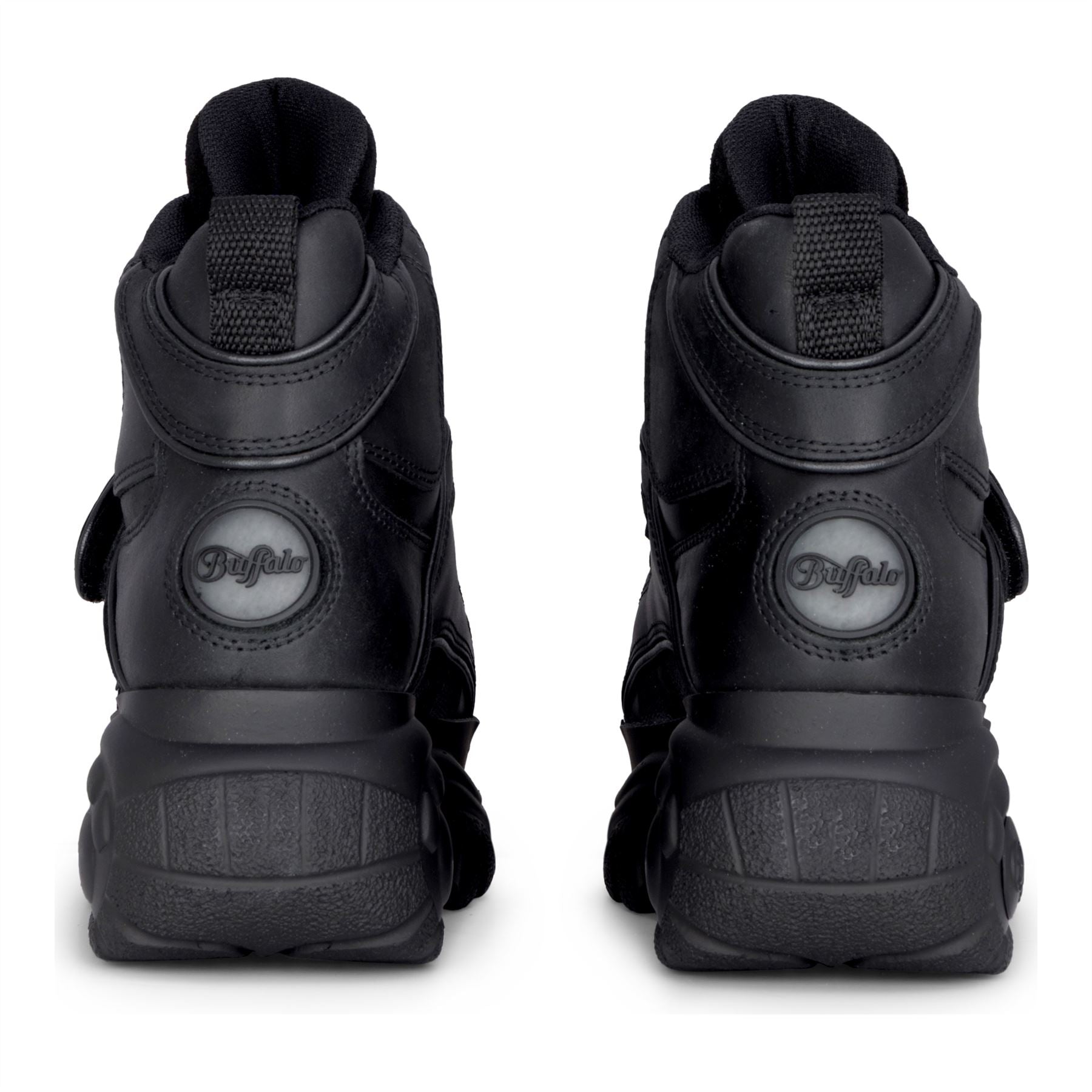 1348-14 2.0 - Women’s Black Calf Leather High Platform Boots