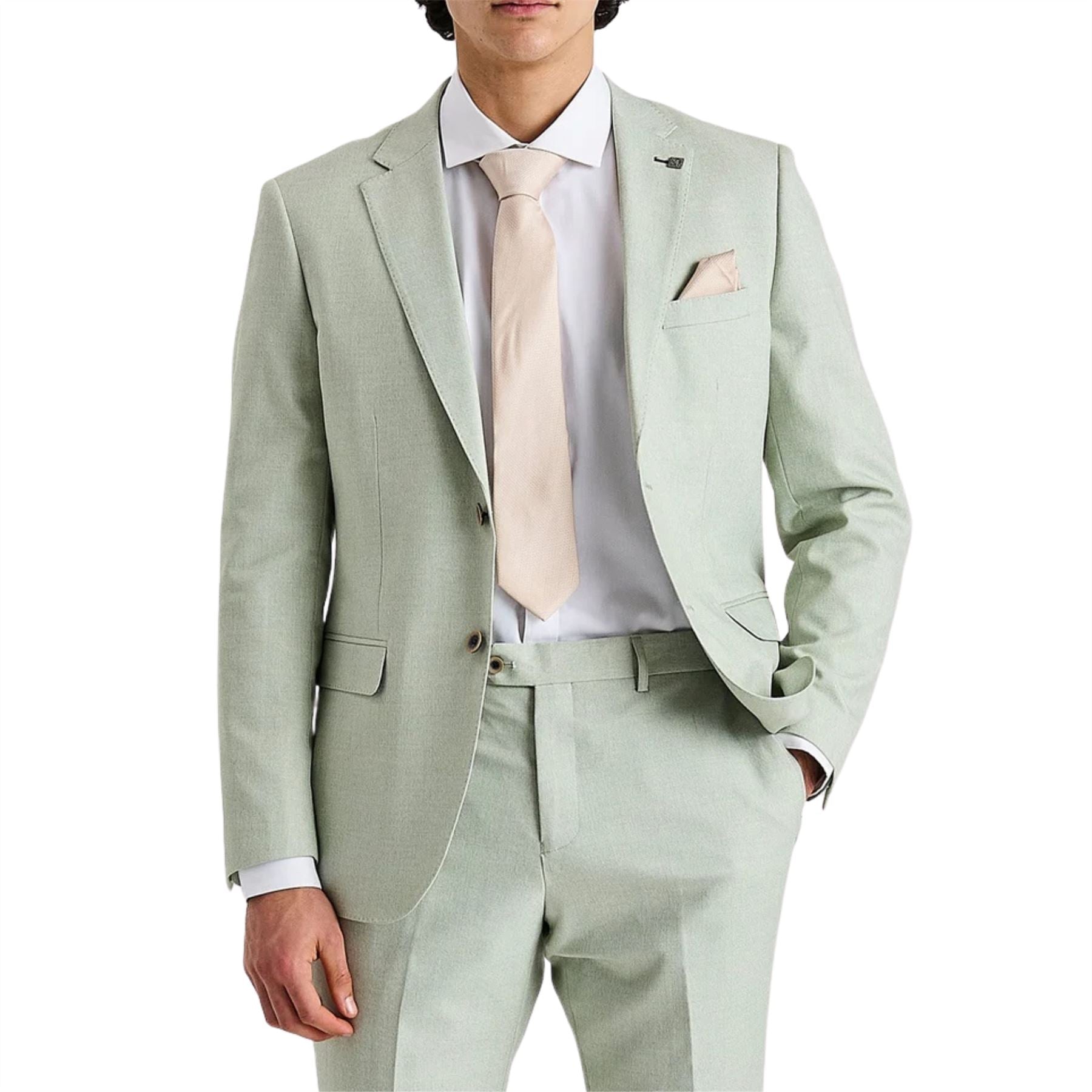 Belmont - Men's Sage Green Tailored Fit Blazer