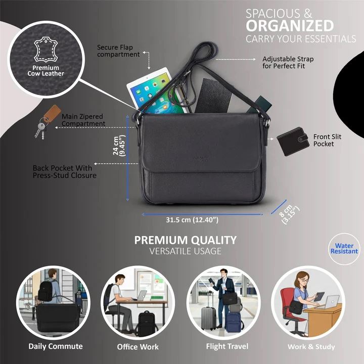 Camden - Genuine Leather Classic Laptop Bag