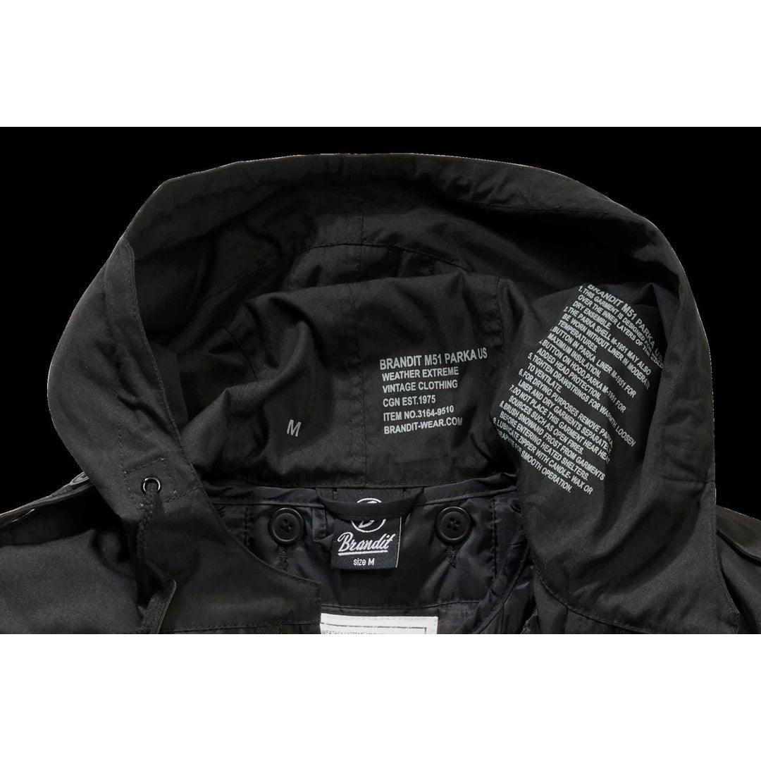 Brandit M51 Mens Parka Jacket US Fishtail Army Winter Military 3164 Hood Warm - Knighthood Store