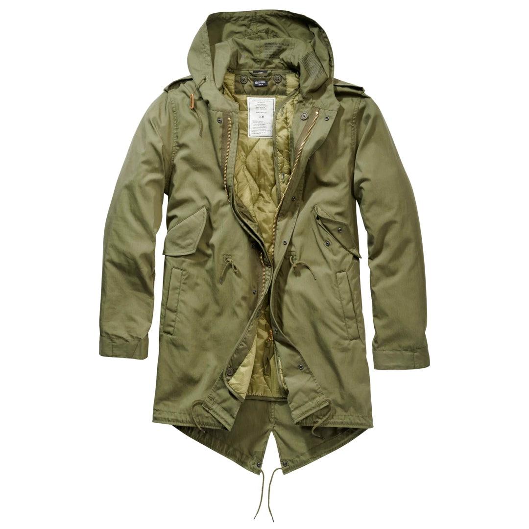 Brandit M51 Mens Parka Jacket US Fishtail Army Winter Military 3164 Hood Warm - Knighthood Store
