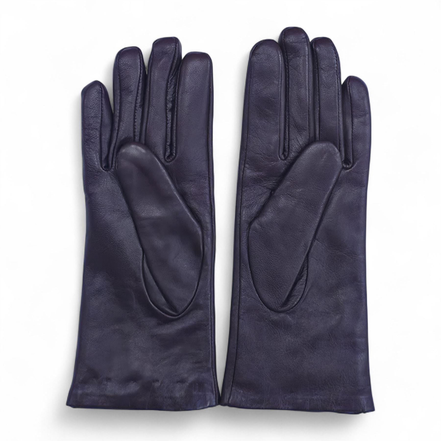 Women’s Leather Studded Wool Lining Fashion Gloves