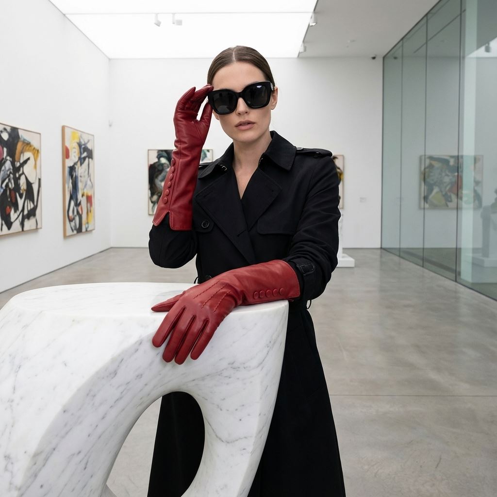 Women’s Leather Classic Mid-Length Gloves