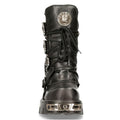 New Rock 391 S1 Reactor Boots Goth Metallic All Sizes Unisex Black Calf Length - Knighthood Store