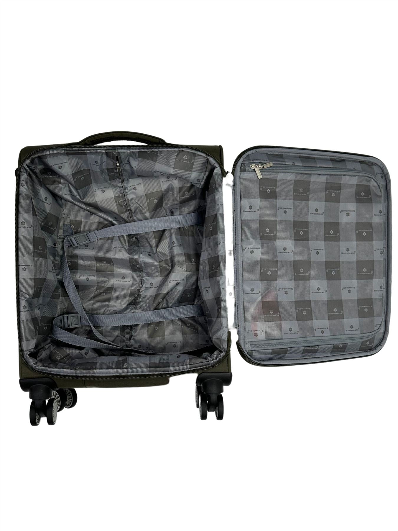 Soft Suitcase Dual 4-Wheel Spinners Expandable Luggage