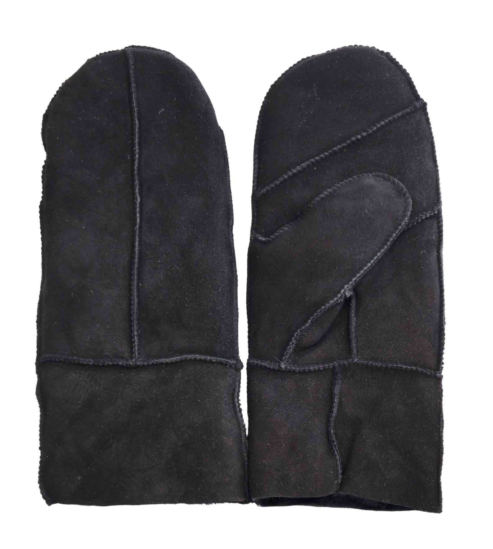 Women’s Premium Suede Leather Shearling Wool Lining Gloves