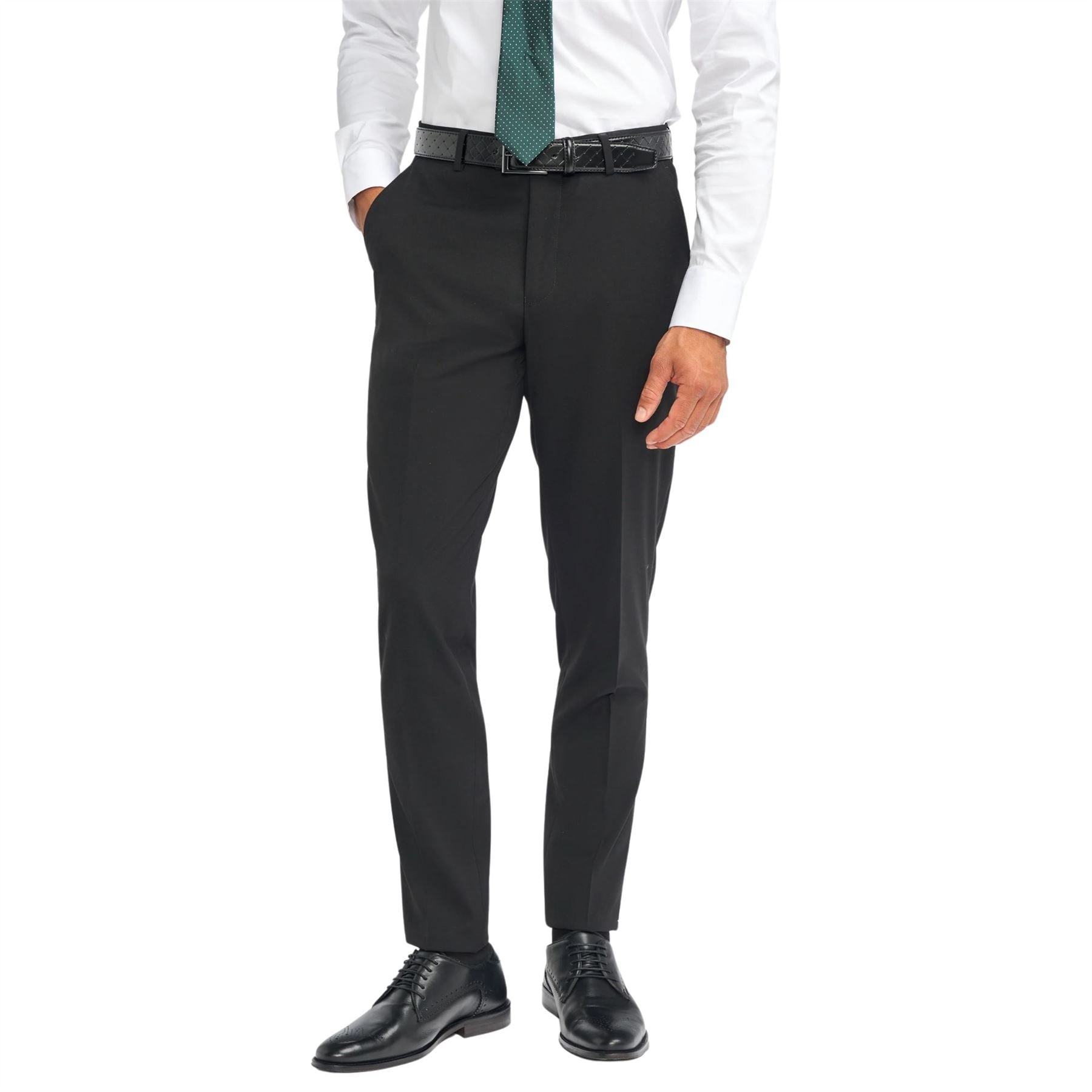 Men's Trousers Black Classic Formal Suit Pants