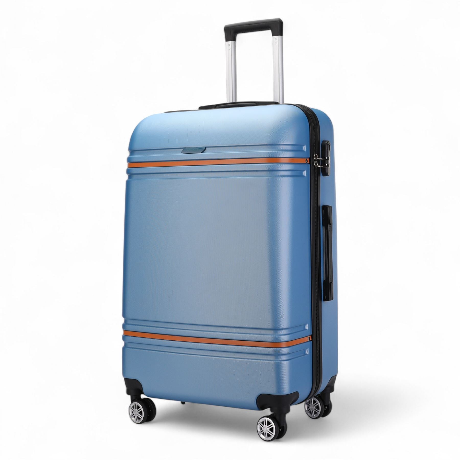 Hard Shell Modern 4-Wheel Luggage Suitcase Set