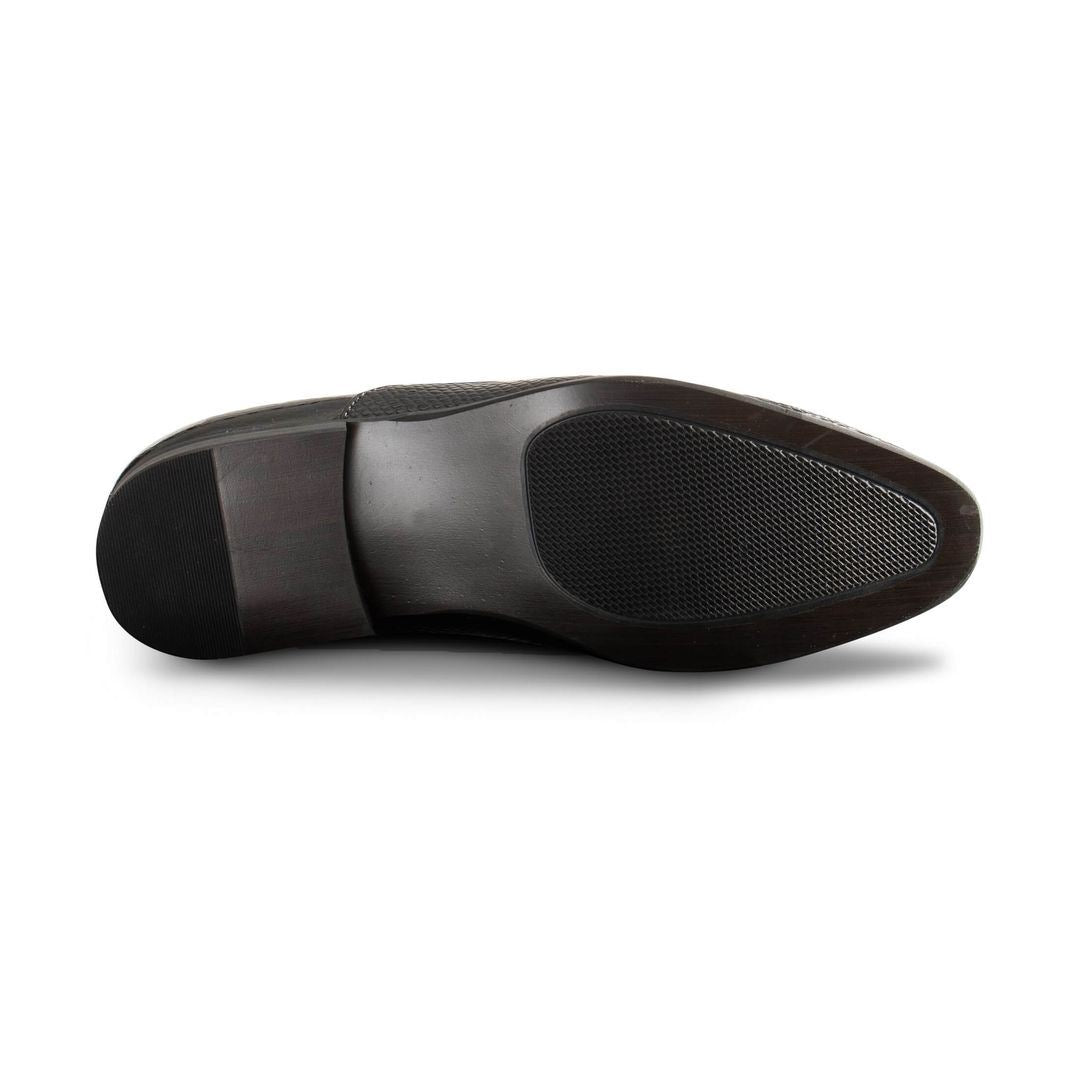 Men's Slip On Patent Shoes With Tassels Smart Casual