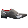 Mens Patent Shiny Suede Leather Shoes Smart Formal Laced Italian Designer - Knighthood Store