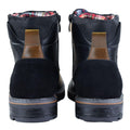 Mens Military Boots Laced Black Brown Side Zip Retro Punk Casual - Knighthood Store