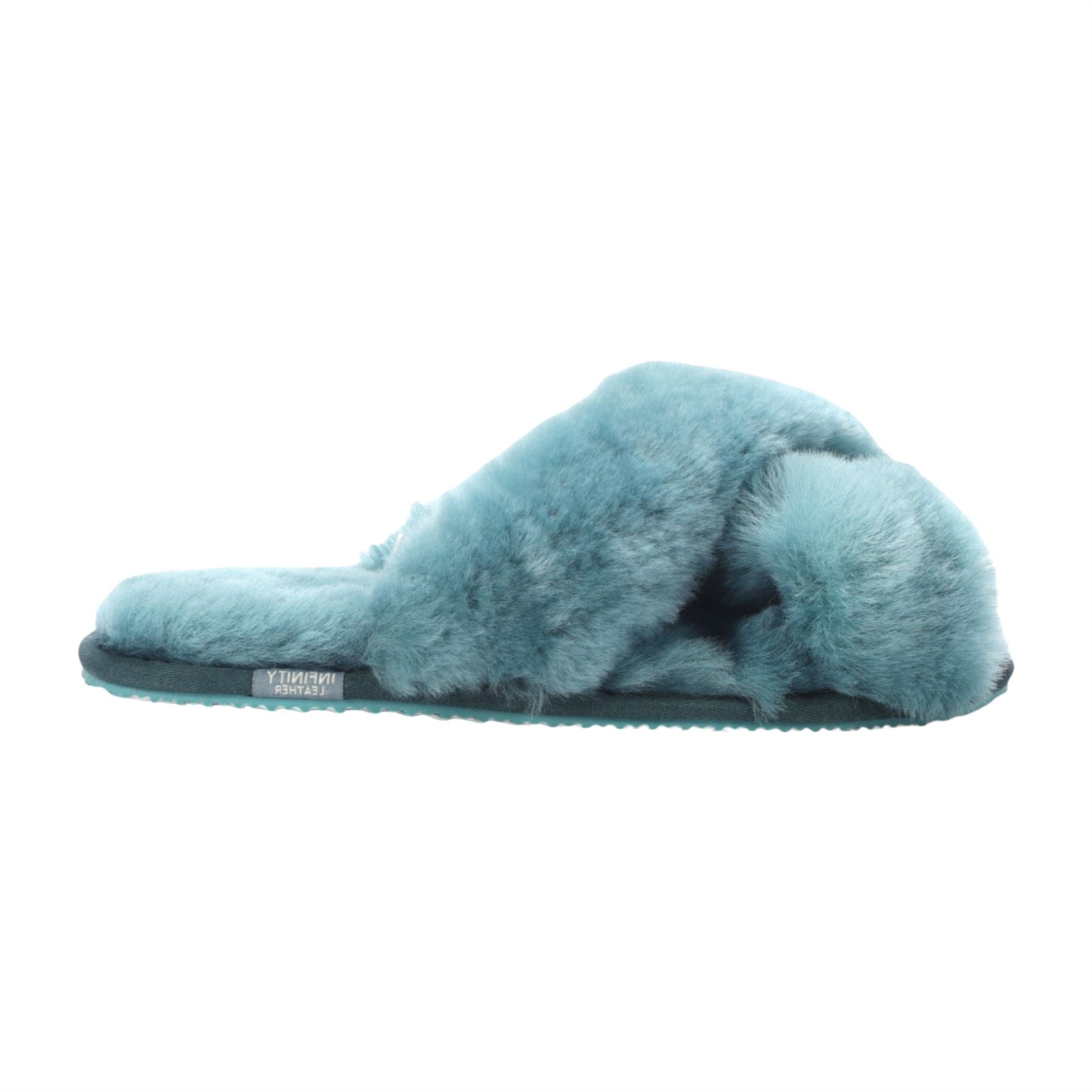 Snowbelle - Women's Genuine Sheepskin Crossover Slippers