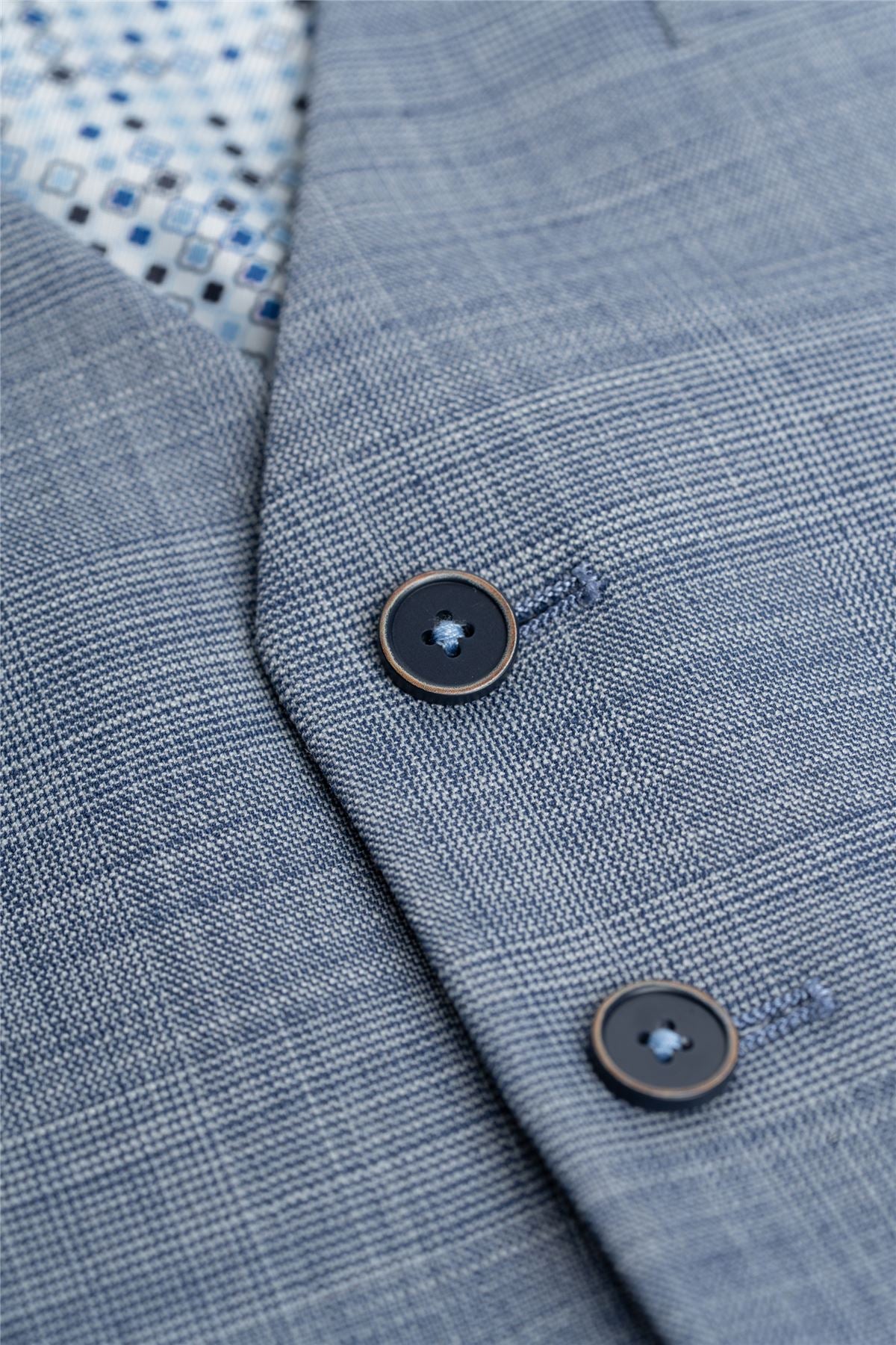 Camden - Men's Blue Check Waistcoat